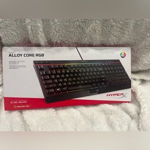 HyperX Alloy Core‎ RGB – Membrane Gaming Keyboard, Comfortable Quiet Silent Keys